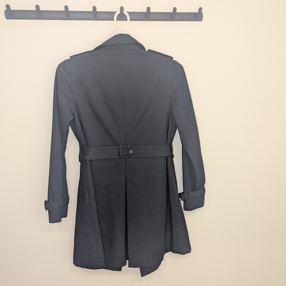 Jack Wills Navy Blue Trench Coat - Picture 2 of 5